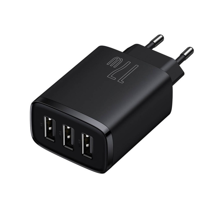 Baseus Compact Charger 3U 17W EU (Black)