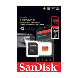 Карта памет SanDisk microSDXC Extreme 128GB V30