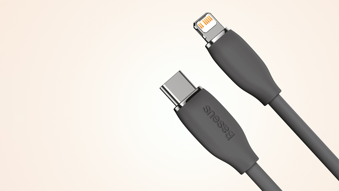 Baseus Jelly Liquid Silica Gel USB-C към Lightning кабел 20W