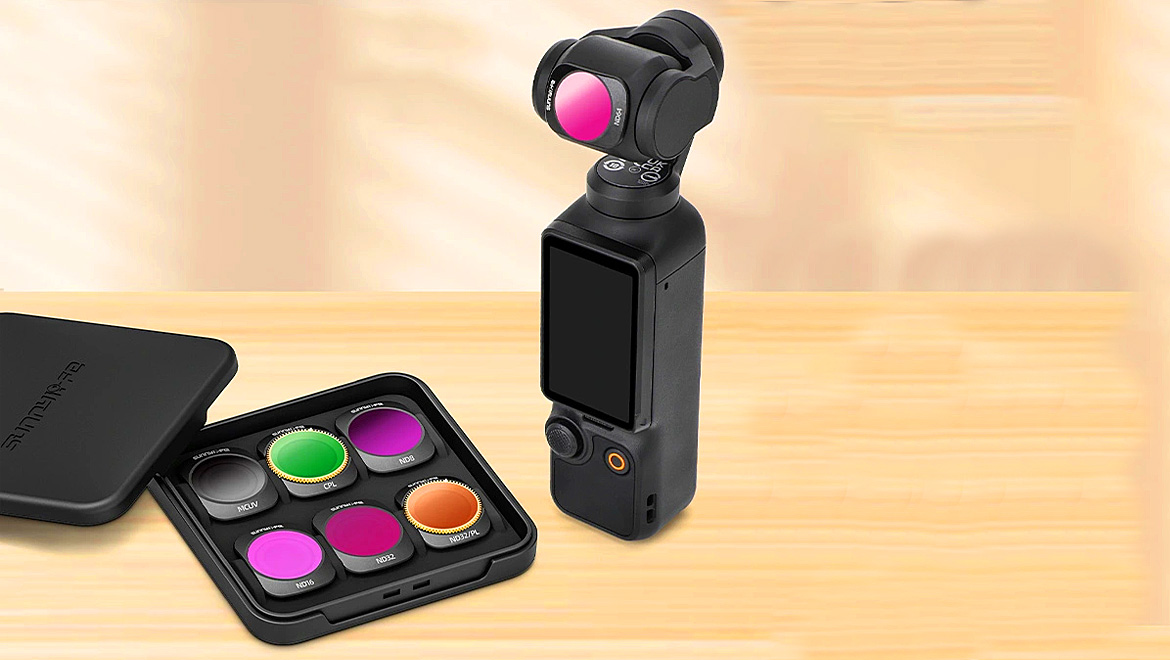 Sunnylife DJI Osmo Pocket 3 Filters Set (ND16, ND64, ND256)